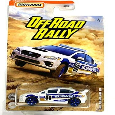 DieCast Matchbox 2015 Subaru WRX STI, Off Road Rally 2/12 (White)