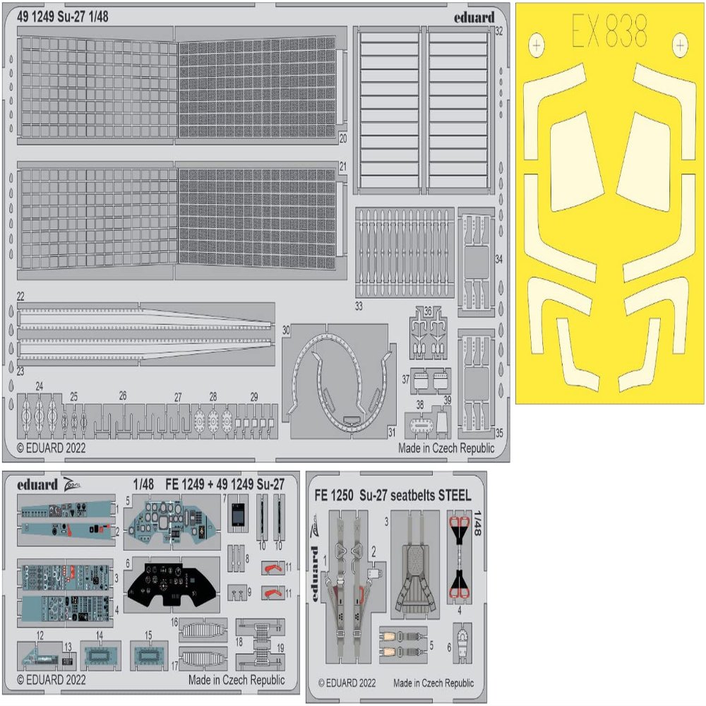 Eduard EDBIG49325 Scale Model Upgrade kit, Various