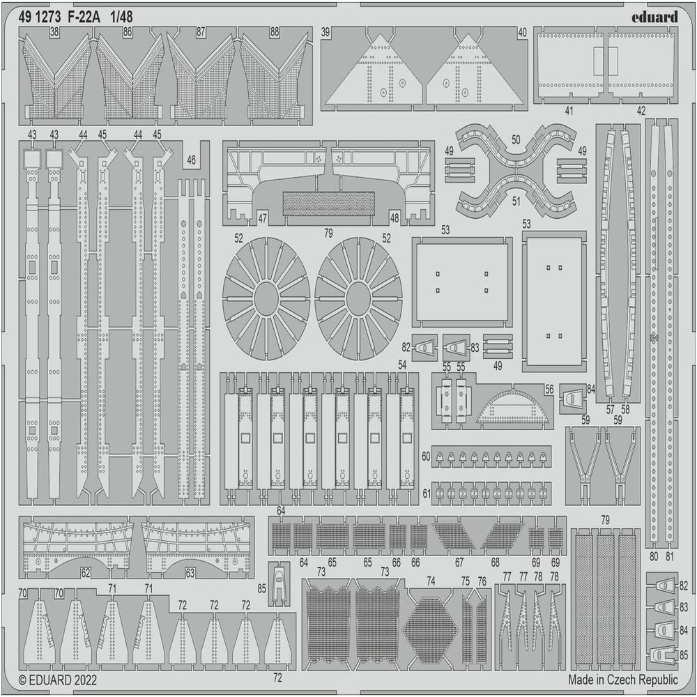 Eduard EDP491273 Scale Model Upgrade kit, Various