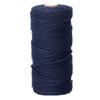 Navy Blue Macrame Cord Craft Cord Cotton Rope Twisted Macrame Yarn DIY Knitting Plant Hangers Wall Hangings Christmas Wedding Decor 3mm x 328 Feet view 1
