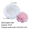 Ovatt 3D Peony Flower Silicone Candle Mold, Soap Mold, Food Grade Molds for Making Cake Decoration, DIY Handmade soap, Jello Sugar Chocolate Fondant, Resin Crafts view 2