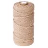 Light Khaki Macrame Cord Craft Cord Cotton Rope Twisted Macrame Yarn DIY Knitting Plant Hangers Wall Hangings Christmas Wedding Decor 3mm x 328 Feet view 1