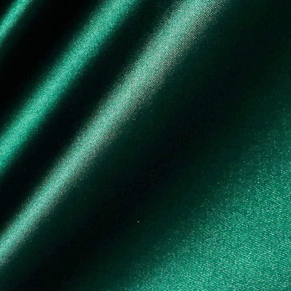 LA Fabric Spot Inc, Satin-Bridal Satin Fabric 60" Inch Wide- for Weddings, Decor, Gowns, Sheets, Costumes, Dresses,(25 Yard, Hunter Green)