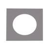 5x5 Mat For 7x7 Frame - Precut Charcoal Grey Circle Shaped Photo Mat Board Opening - Acid Free Matte and Bevel Cut for Family Photos, Pack of 1 Matboard Show Kit With Acid Free Backing & Clear Bag view 1