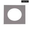 5x5 Mat For 7x7 Frame - Precut Charcoal Grey Circle Shaped Photo Mat Board Opening - Acid Free Matte and Bevel Cut for Family Photos, Pack of 1 Matboard Show Kit With Acid Free Backing & Clear Bag view 2