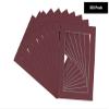 5x7 Mat for 4x6 Photo - Precut Maroon Picture Matboard for Frames Measuring 5 x 7 Inches - Bevel Cut Matte to Display Art 4 x 6 Inches - Acid Free Pack of 10 MATS with Backing Boards & Clear Bags view 2