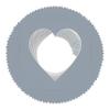 4x5 Mat For 7x7 Frame - Precut Mid Grey Heart Shaped Photo Mat Board Opening - Acid Free Matte and Bevel Cut for Family Photos, Pack of 25 Matboards Show Kit With Acid Free Backings & Clear Bags view 3
