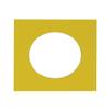 5x5 Mat For 7x7 Frame - Precut Yellow Circle Shaped Photo Mat Board Opening - Acid Free Matte and Bevel Cut for Family Photos, Pack of 1 Matboard Show Kit With Acid Free Backing & Clear Bag view 1