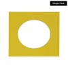5x5 Mat For 7x7 Frame - Precut Yellow Circle Shaped Photo Mat Board Opening - Acid Free Matte and Bevel Cut for Family Photos, Pack of 1 Matboard Show Kit With Acid Free Backing & Clear Bag view 2