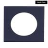 5x5 Mat For 7x7 Frame - Precut Navy Circle Shaped Photo Mat Board Opening - Acid Free Matte and Bevel Cut for Family Photos, Pack of 1 Matboard Show Kit With Acid Free Backing & Clear Bag view 2