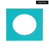 5x5 Mat For 7x7 Frame - Precut Aquamarine Blue Circle Shaped Photo Mat Board Opening - Acid Free Matte and Bevel Cut for Family Photos, Pack of 1 Matboard Show Kit With Acid Free Backing & Clear Bag view 2