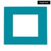 5x5 Mat For 7x7 Frame - Precut Teal Blue Square Shaped Photo Mat Board Opening - Acid Free Matte and Bevel Cut for Family Photos, Pack of 1 Matboard Show Kit With Acid Free Backing & Clear Bag view 2