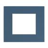 5x5 Mat For 7x7 Frame - Precut Steel Blue Square Shaped Photo Mat Board Opening - Acid Free Matte and Bevel Cut for Family Photos, Pack of 1 Matboard Show Kit With Acid Free Backing & Clear Bag view 1