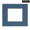 5x5 Mat For 7x7 Frame - Precut Steel Blue Square Shaped Photo Mat Board Opening - Acid Free Matte and Bevel Cut for Family Photos, Pack of 1 Matboard Show Kit With Acid Free Backing & Clear Bag view 2