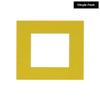 5x5 Mat For 7x7 Frame - Precut Yellow Square Shaped Photo Mat Board Opening - Acid Free Matte and Bevel Cut for Family Photos, Pack of 1 Matboard Show Kit With Acid Free Backing & Clear Bag view 2