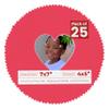 4x5 Mat for 7x7 Frame - Precut Cardinal Red Heart Shaped Photo Mat Board Opening - Acid Free Matte and Bevel Cut for Family Photos, Pack of 25 Matboards Show Kit with Acid Free Backings & Clear Bags view 1