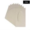 3x5 Mat For 6x7.5 Frame - Precut Grey Oval Shaped Photo Mat Board Opening - Acid Free Matte and Bevel Cut for Family Photos, Pack of 10 Matboards Show Kit With Acid Free Backings & Clear Bags view 2