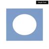 5x5 Mat For 7x7 Frame - Precut Brittany Blue Circle Shaped Photo Mat Board Opening - Acid Free Matte and Bevel Cut for Family Photos, Pack of 1 Matboard Show Kit With Acid Free Backing & Clear Bag view 2
