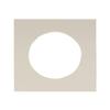 5x5 Mat For 7x7 Frame - Precut Grey Circle Shaped Photo Mat Board Opening - Acid Free Matte and Bevel Cut for Family Photos, Pack of 1 Matboard Show Kit With Acid Free Backing & Clear Bag view 1