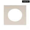 5x5 Mat For 7x7 Frame - Precut Grey Circle Shaped Photo Mat Board Opening - Acid Free Matte and Bevel Cut for Family Photos, Pack of 1 Matboard Show Kit With Acid Free Backing & Clear Bag view 2