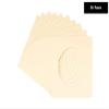 5x5 Mat For 7x7 Frame - Precut Cream Circle Shaped Photo Mat Board Opening - Acid Free Matte and Bevel Cut for Family Photos, Pack of 10 Matboards Show Kit With Acid Free Backings & Clear Bags view 2