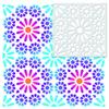 32 Pack Geometric Stencils 6 x 6 Inch Painting Templates for Scrapbooking Cookie Tile Furniture Wall Floor Decor Craft Drawing Tracing DIY Art Supplies view 4