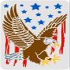 FINGERINSPIRE Eagle Stencil 11.7x8.3 inch A4 Eagle Flag Stencil for Painting Reusable Eagle Pattern Drawing Stencil Eagle DIY Craft Stencil for Painting on Wood Tile Paper Fabric Floor Wall view 1