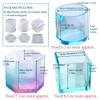 3 Sets Large Silicone Plant Molds, Container Coaster Resin Concrete Mold, Cylinder Cube Hexagon Silicone Mold for Candle Vessel Succulent Planter Pot Pen Holder Jar, Handmade Crafts Supplies view 3