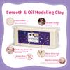 MODOH Plasticine Oil Based Modeling Clay, Non Hardening Reusable Clay, Non Toxic No Bake Professional Oil Base Sulfur Free Sculpting Clay (White) view 3