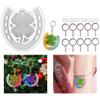 Koonafy Keychain Silicone Mold, Jewelry Pendant Resin Mold, Leaf Epoxy Mold, Keychain Casting Molds for DIY Soap Crafts, Art Keychain Making and Home Decoration view 1
