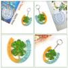 Koonafy Keychain Silicone Mold, Jewelry Pendant Resin Mold, Leaf Epoxy Mold, Keychain Casting Molds for DIY Soap Crafts, Art Keychain Making and Home Decoration view 4