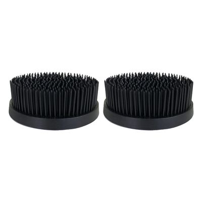 Floral Genius Round Flower Pin Holder 3 in Diameter | Black Color, Set of 2 | Tool for Easy Flower and Ikebana Arrangements, Florists, Gifts & More | Sustainable and Reusable | Made in The USA