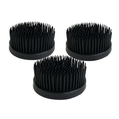 Floral Genius Round Flower Pin Holder 2-1/2 in Diameter | Black Color, Set of 3 | Tool for Easy Flower and Ikebana Arrangements, Florists, Gifts & More | Sustainable and Reusable | Made in The USA