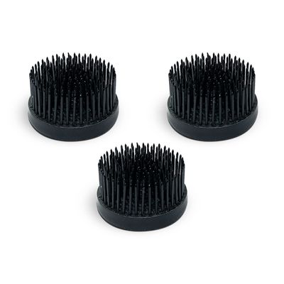 Floral Genius Round Flower Pin Holder 2 in Diameter | Black Color, Set of 3 | Tool for Easy Flower and Ikebana Arrangements, Florists, Gifts & More | Sustainable and Reusable | Made in The USA