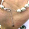 2pcs Adabele Authentic 925 Sterling Silver Cable Chain Extender Clasp Strong Removable Adjustable 2 inch Extension Tarnish Resistant White Gold for Necklace Bracelet Anklet Jewelry Making SS310-2 view 3