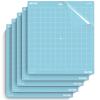 Nicapa Light Grip Cutting Mat for Cricut Maker 3/Maker/Explore 3/Air 2/Air/One (12x12 inch,5 Mats) Light Adhesive Sticky Blue Quilting Replacement Cut Mats view 1