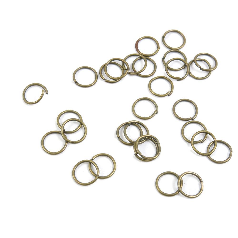 4120 PCS Antique Bronze Plated Jewelry Making Charms Findings Bulk Wholesale 408450 Jump Rings 7mm