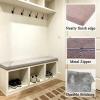 MICUSHION 36 x 14 inch Piano Bench Cushion for Indoor Shoe Storage Non Slip Picnic Bench Pad for Kitchen Dining Table Seat, Light Brown view 4
