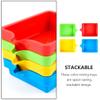 Ciieeo 4pcs Pigment Mixing Trays Tips Palette for Boys and Girls Art Students and Teachers Easy Cleaning and Compact Storage for Painting and Mixing view 2