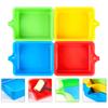 Ciieeo 4pcs Pigment Mixing Trays Tips Palette for Boys and Girls Art Students and Teachers Easy Cleaning and Compact Storage for Painting and Mixing view 4