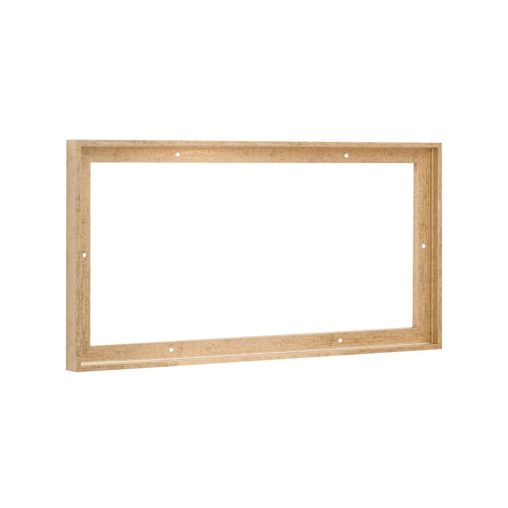 Pixy Canvas 15x30 inch Floater Frame for Canvas Paintings. 12 Colors. Floating Frame fits 5/8", 3/4" & max 7/8" Deep Stretched Canvas & Wood Panels (Scratched Gold & Cream, 15 x 30 inch)