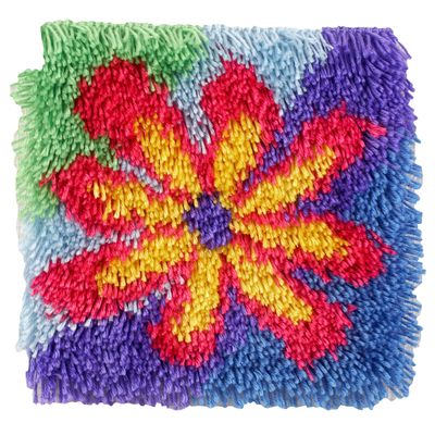Wonderart Latch Hook Yarn, Shaggy Flower Power