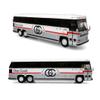 1980 MCI MC-9 Crusader II Intercity Coach Bus Toronto - Guelph (Ontario, Canada) Gray Coach 1/87 (HO) Diecast Model by Iconic Replicas 87-0330 view 1
