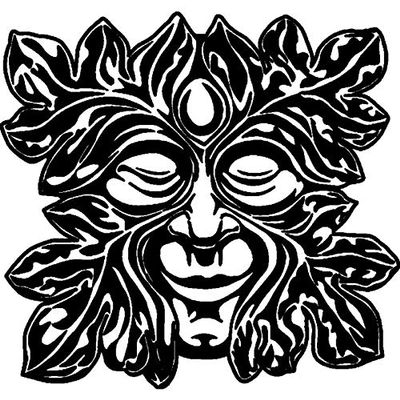 Azeeda 'Green Man' Unmounted Rubber Stamp - for Crafting, Scrapbooking and Card Making - Size A8 (RS00027092)
