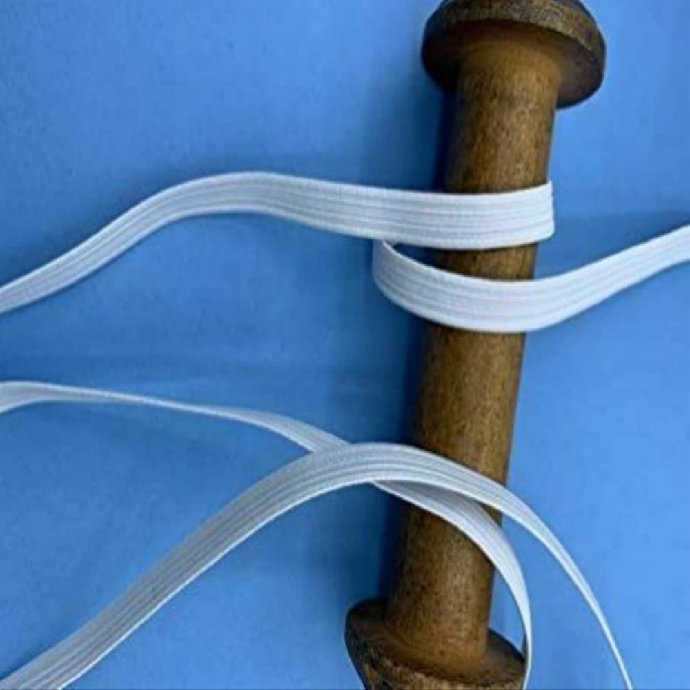 1 Pcs 3/8 Inch Wide White Elastic Middy Braid Trim for Sewing 18 Yards | #AA87RK