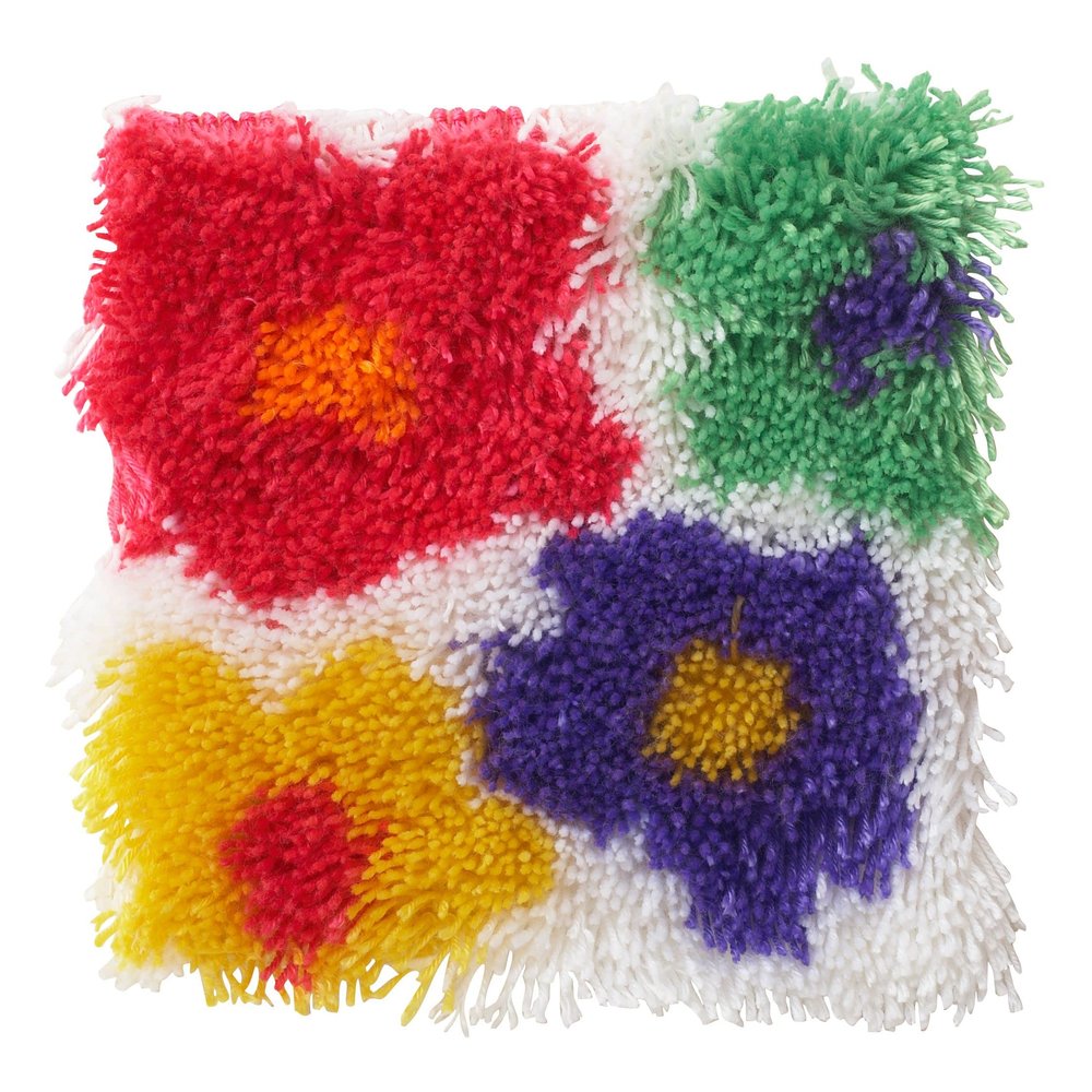 Wonderart Latch Hook Yarn, Shaggy Flowers