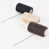 High Strength Polyester Thread for Drapery, Beading, Purses, Leather, Hair Weaving Threads and Needle for Hair Extensions, Wig DIY (Black-Brown-Blonde view 3