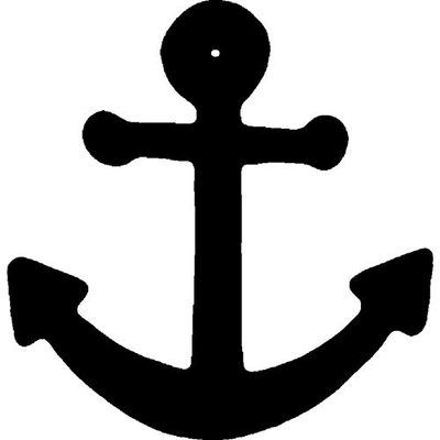 Azeeda 'Ship Anchor' Unmounted Rubber Stamp - for Crafting, Scrapbooking and Card Making - Size A8 (RS00026141)