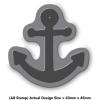 Azeeda 'Ship Anchor' Unmounted Rubber Stamp - for Crafting, Scrapbooking and Card Making - Size A8 (RS00026141) view 2