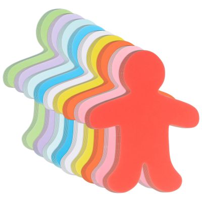 72 Assorted Color Paper People Shape Cutouts - Blank Creative Cut-Outs for Kids DIY Craft Art Project Home School Classroom Decorations